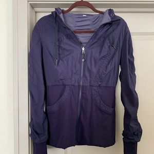 LULU🍋 Purple athletic size 8 zip up jacket